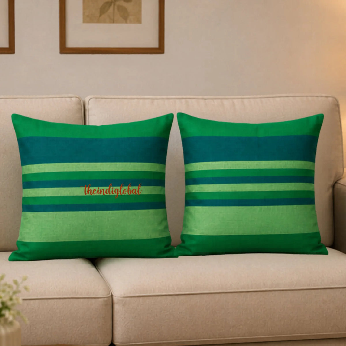 Green cushion cover 1