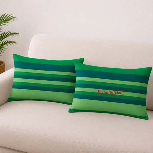 Green pillow cover 1