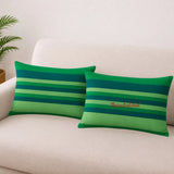 Green Handloom Cotton Pillow Covers