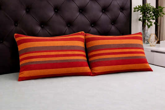 HANDLOOM COTTON PILLOW RED 2
