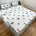 Ramya Hand Block Soft Cotton Bedsheet with 2 Pillow Covers 108*108 inches Gajanan
