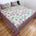 Homi Cotton Bedsheet for Super King Size Bed With Two Reversible Pillow Covers Purple