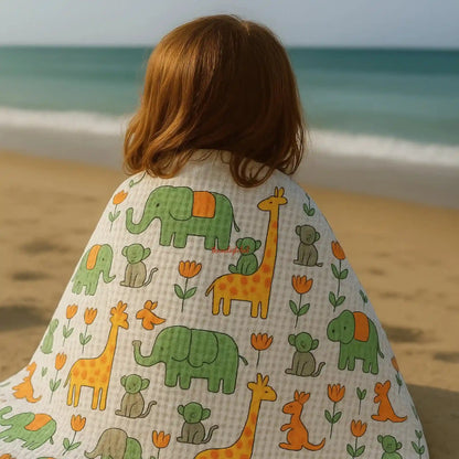 Handblock-Waffle-Cotton-Body-Towel-Little-Safari-3