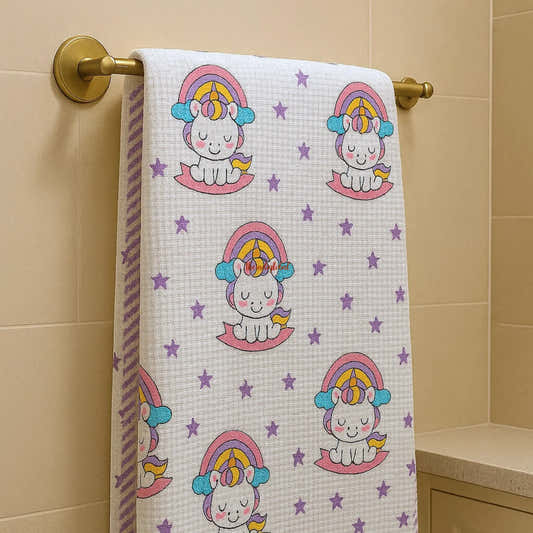 Handblock-Waffle-Cotton-Body-Towel-Starlit-Unicorn-1