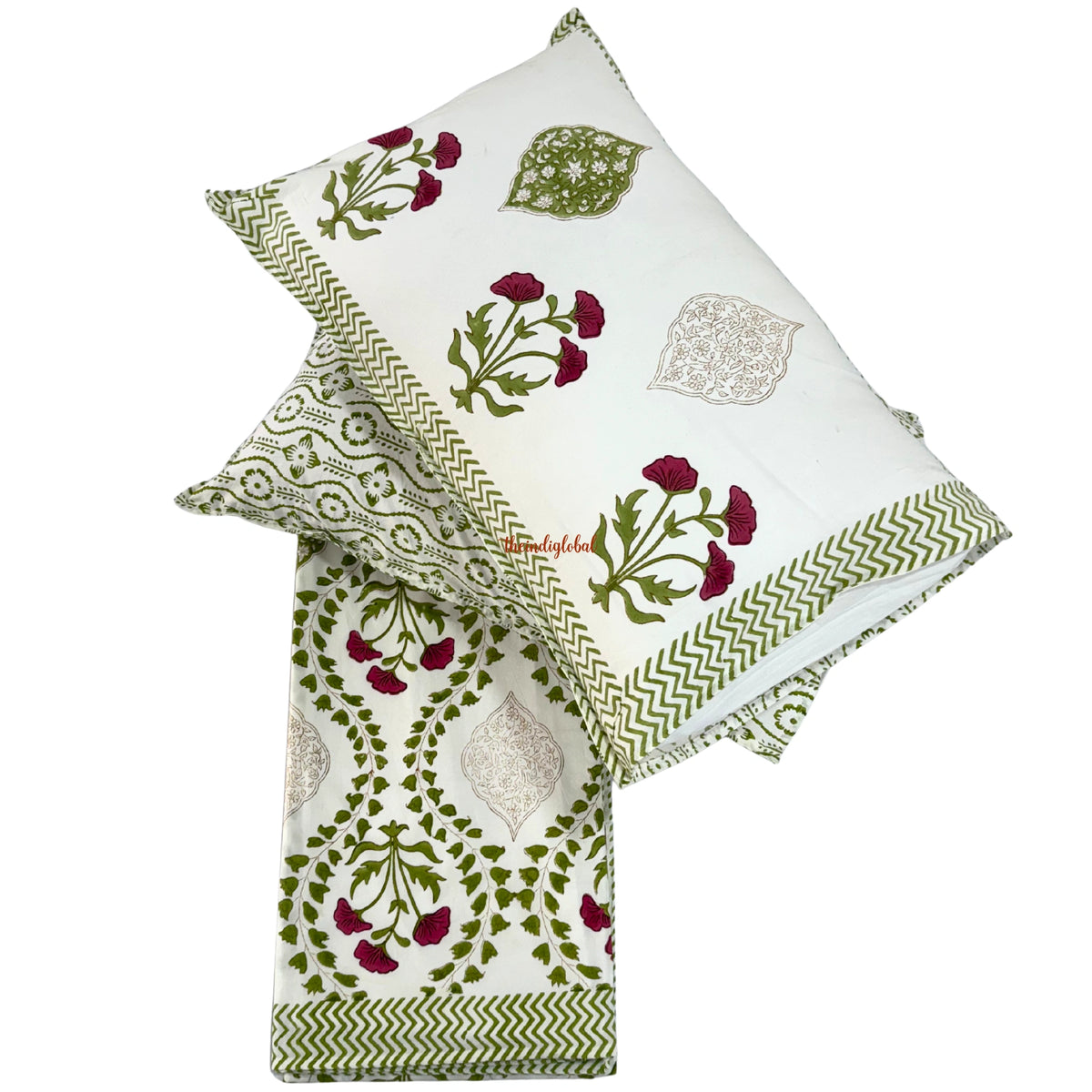 Handblock Cotton Bedsheet mughal 5