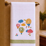 Handblock Waffle Cotton Body Towel Hot Air Balloon