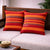 Red Handloom Cotton Cushion Cover