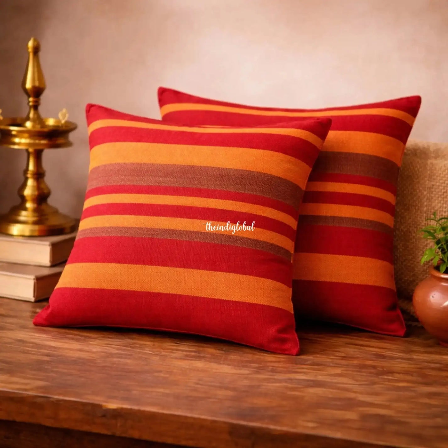 Handloom-Cotton-Cushion-Cover-Red-4