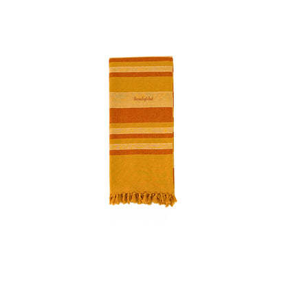 Handloom Cotton Bedcover with Pillow Covers Brown