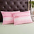 White Pink Handloom Cotton Pillow Covers