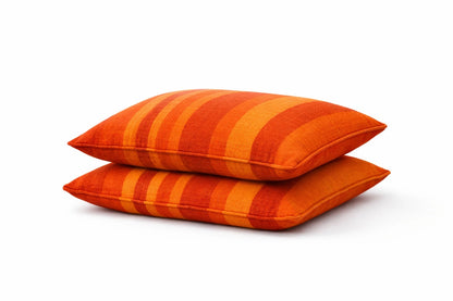 Handloom Cotton Pillow Cover orange 2