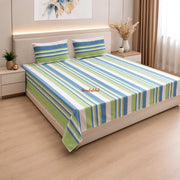Handloom_Cotton_Bedsheet_with_Pillow_Covers_Blue_Green