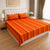 Handloom Cotton Bedsheet with  Pillow Covers Orange