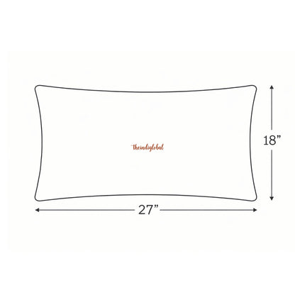 Handloom Cotton Pillow Cover Pink White 4