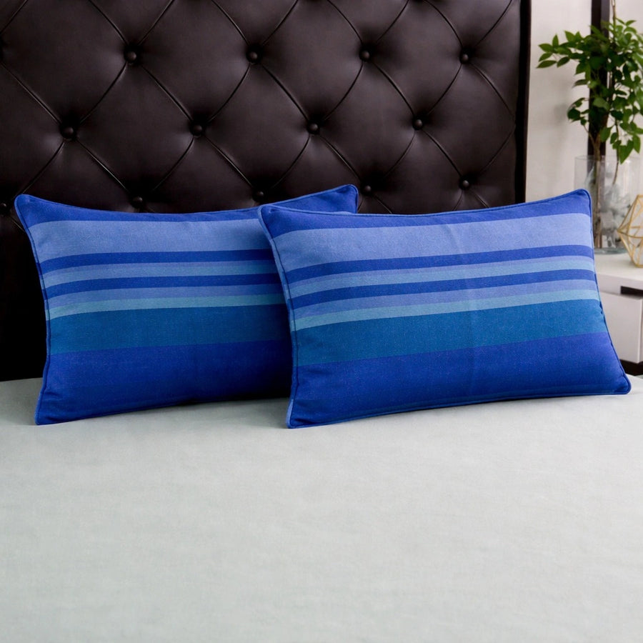 Handloom Cotton Pillow Cover blue 3