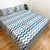 Homi Cotton Bedsheet with Pillow Covers Blue Stripes