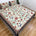 Homi Cotton Bedsheet with Pillow Covers Blue Brown