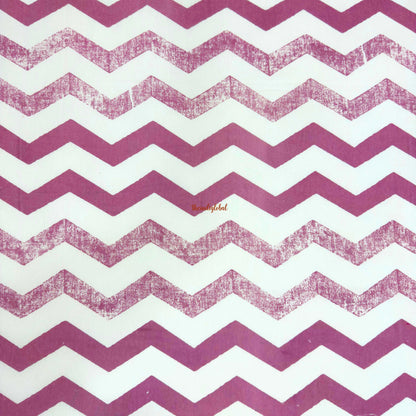 Homi Cotton Bedsheet with Pillow Covers Purple Stripes
