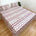 Homi Cotton Bedsheet with Pillow Covers Purple Stripes