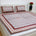 Kalamkari Cotton Bedsheet with 2 Pillow Covers Double Bed size Red