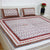 Kalamkari Cotton Bedsheet with 2 Pillow Covers Double Bed size Red