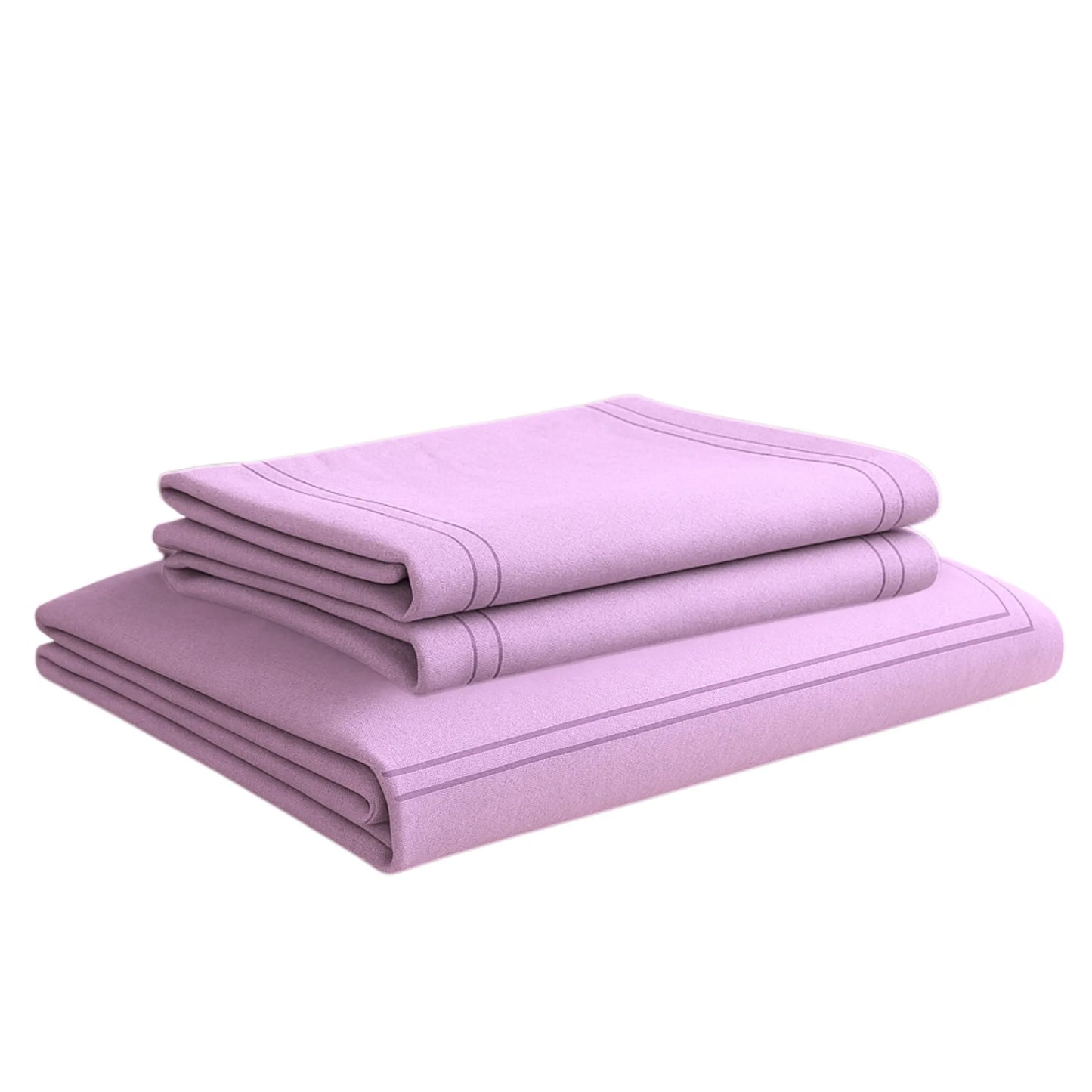 Lavender 400TC Percale Hand Embroidered 100% Cotton Bedsheet