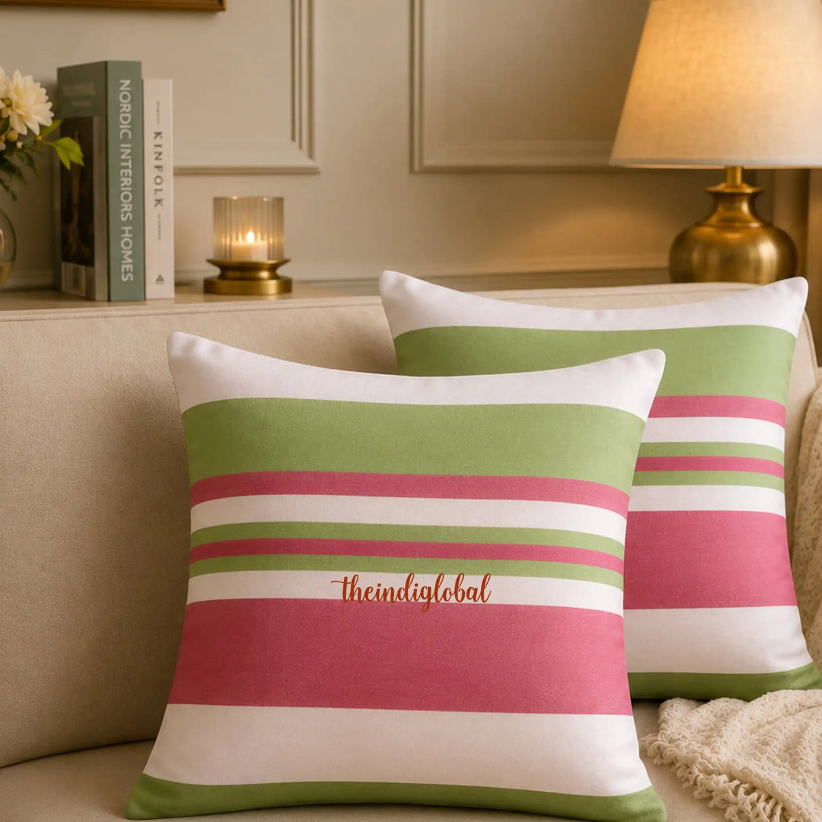 Light pink cushion cover 1