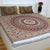 Mandala Cotton Bedsheet with 2 Pillow Covers Double Bed size Green Red