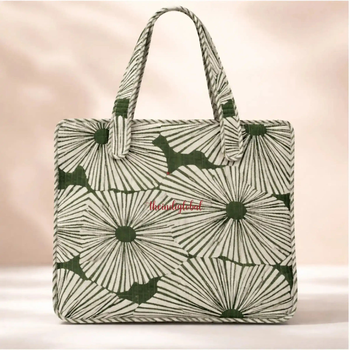 Mini-Tote-Bag-with-Zip-Bottle-Holder-Green-2