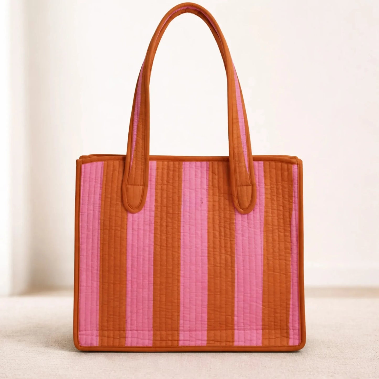 Mini-Tote-Bag-with-Zip-Bottle-Holder-Rosewood-Stripe-2