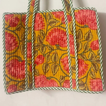 Mini Tote Bag with Zip Brown