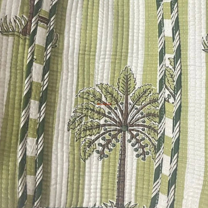 Mini Tote Bag with Zip Green