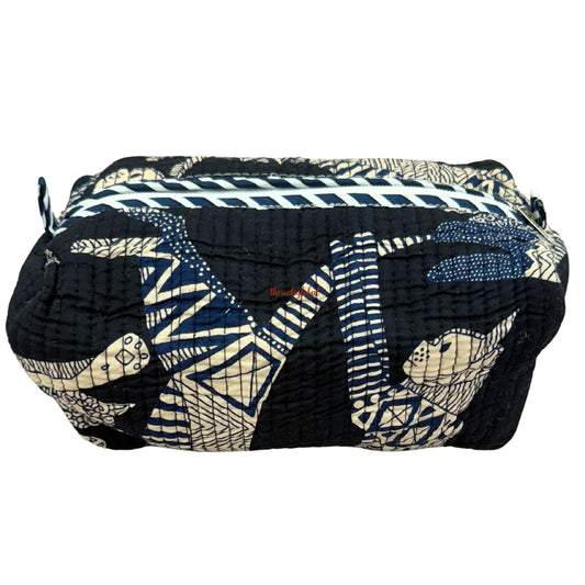 Multi-Purpose Travel Pouch Blue White