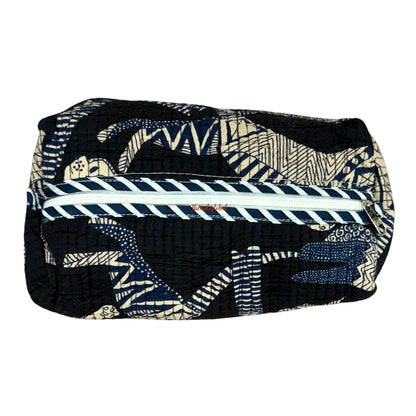 Multi-Purpose Travel Pouch Blue White