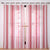 White and Pink Blackout Curtain 7.5 x 4 Feet
