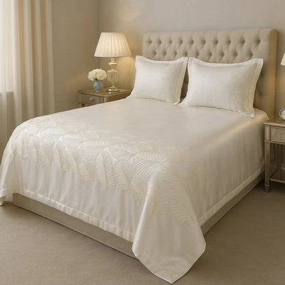 Premium-Ultra-soft-hand-embroidery-cotton-bedsheet-Golden-Color-3