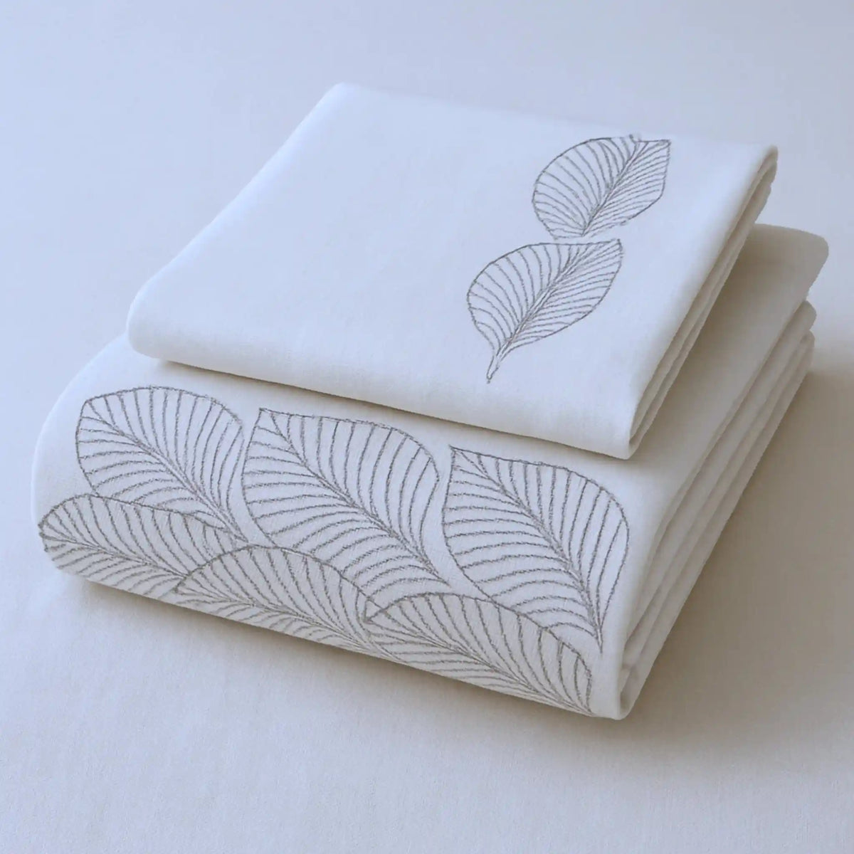 Premium-Ultra-soft-hand-embroidery-cotton-bedsheet-grey-color-4