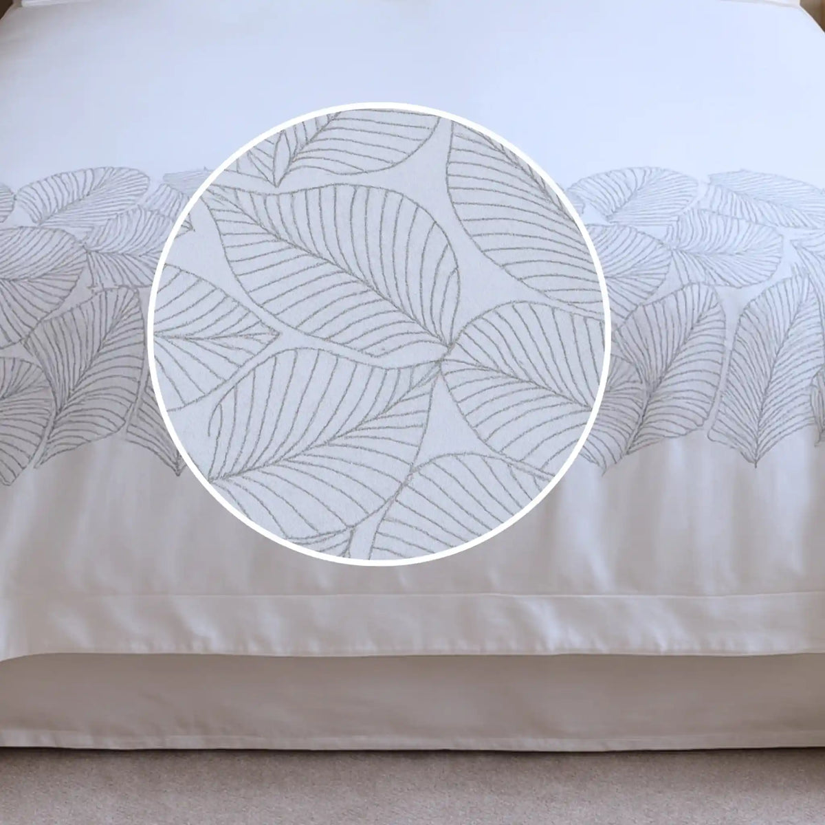 Premium-Ultra-soft-hand-embroidery-cotton-bedsheet-grey-color-5