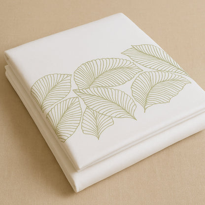Green Ultra Soft Hand-Embroidery cotton bedsheet