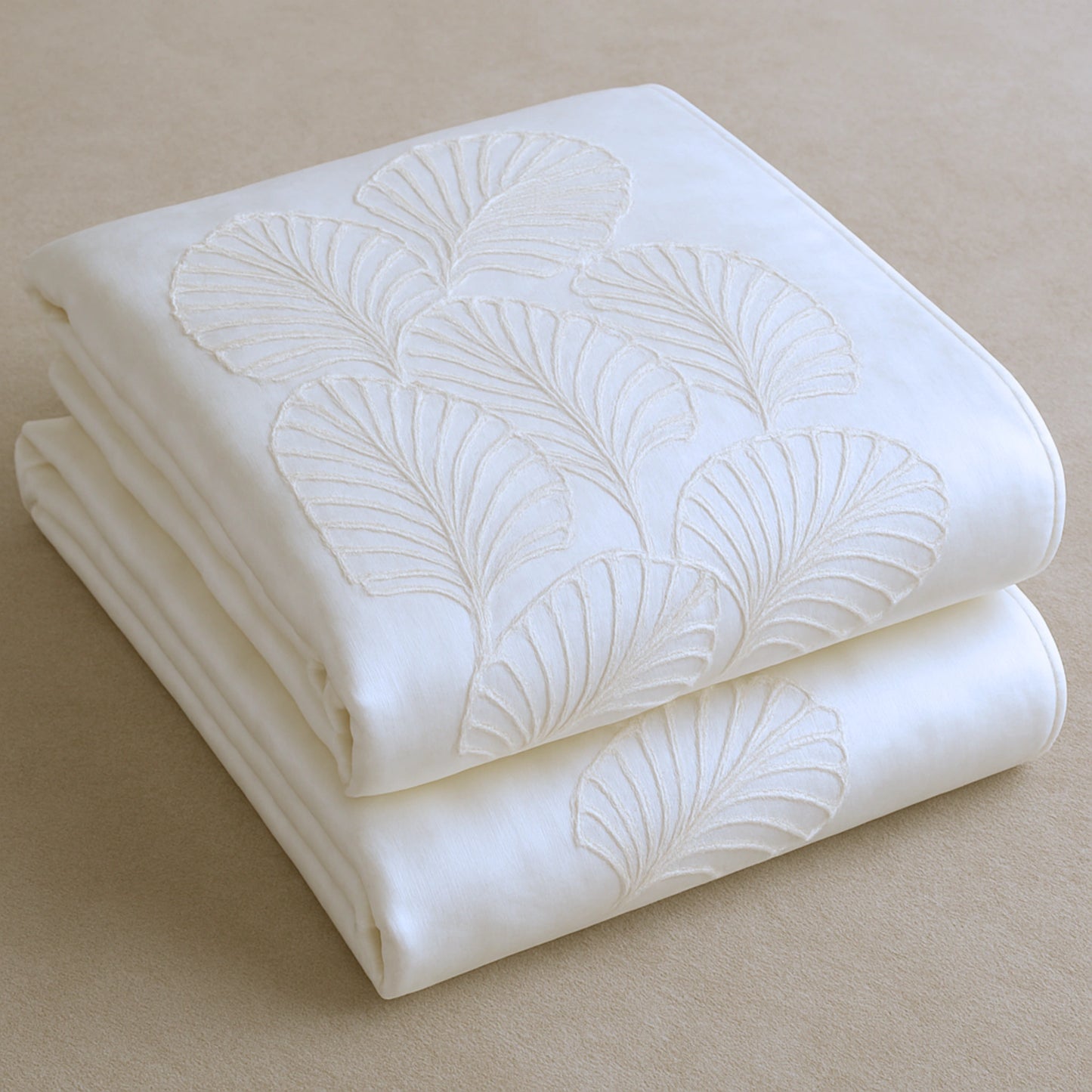 White Ultra Soft Hand-Embroidery cotton bedsheet