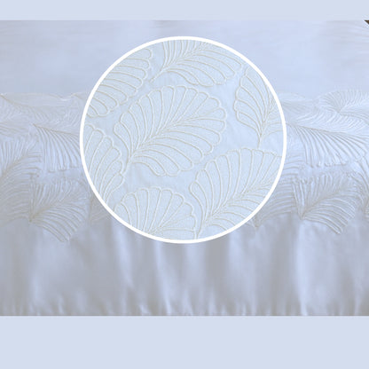 White Ultra Soft Hand-Embroidery cotton bedsheet