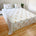 Ramya Hand Block Soft Cotton Bedsheet with 2 Pillow Covers 108*108 inches flower