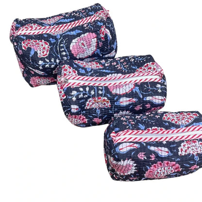 Multi-Purpose Travel Pouch Blue Pink