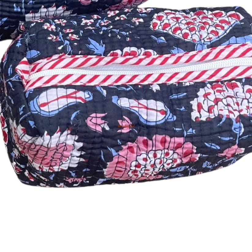 Multi-Purpose Travel Pouch Blue Pink