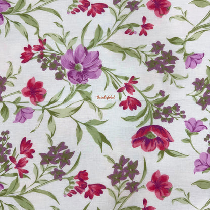 Utsav Reversible King Size Mulmul Dohar 210 TC Lavender Green