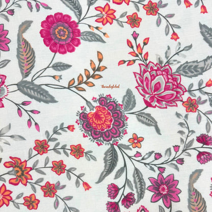 Utsav Reversible King Size Mulmul Dohar 210 TC Pink White