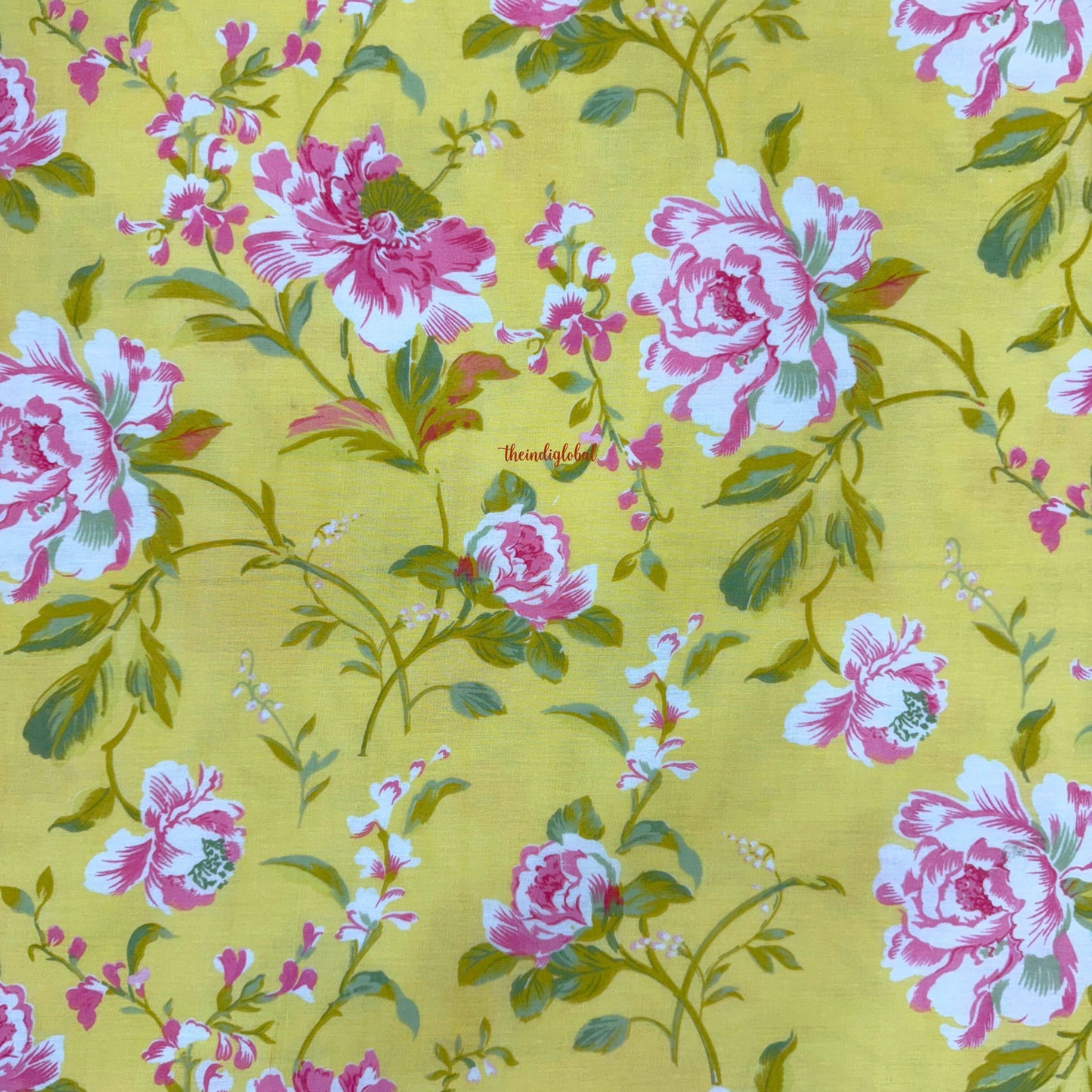 Utsav Reversible King Size Mulmul Dohar 210 TC Pink Yellow