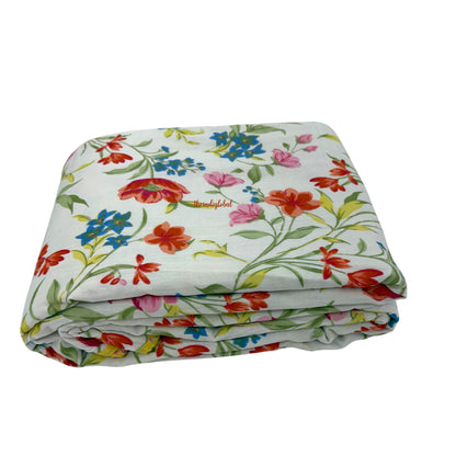 Utsav Reversible King Size Mulmul Dohar 210 TC Pink Yellow