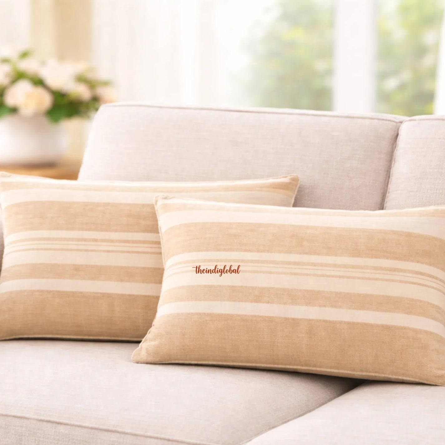 beige pillow cover 