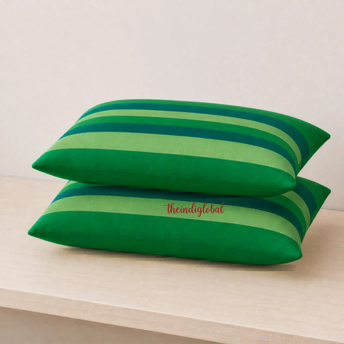 Green pillow cover 3